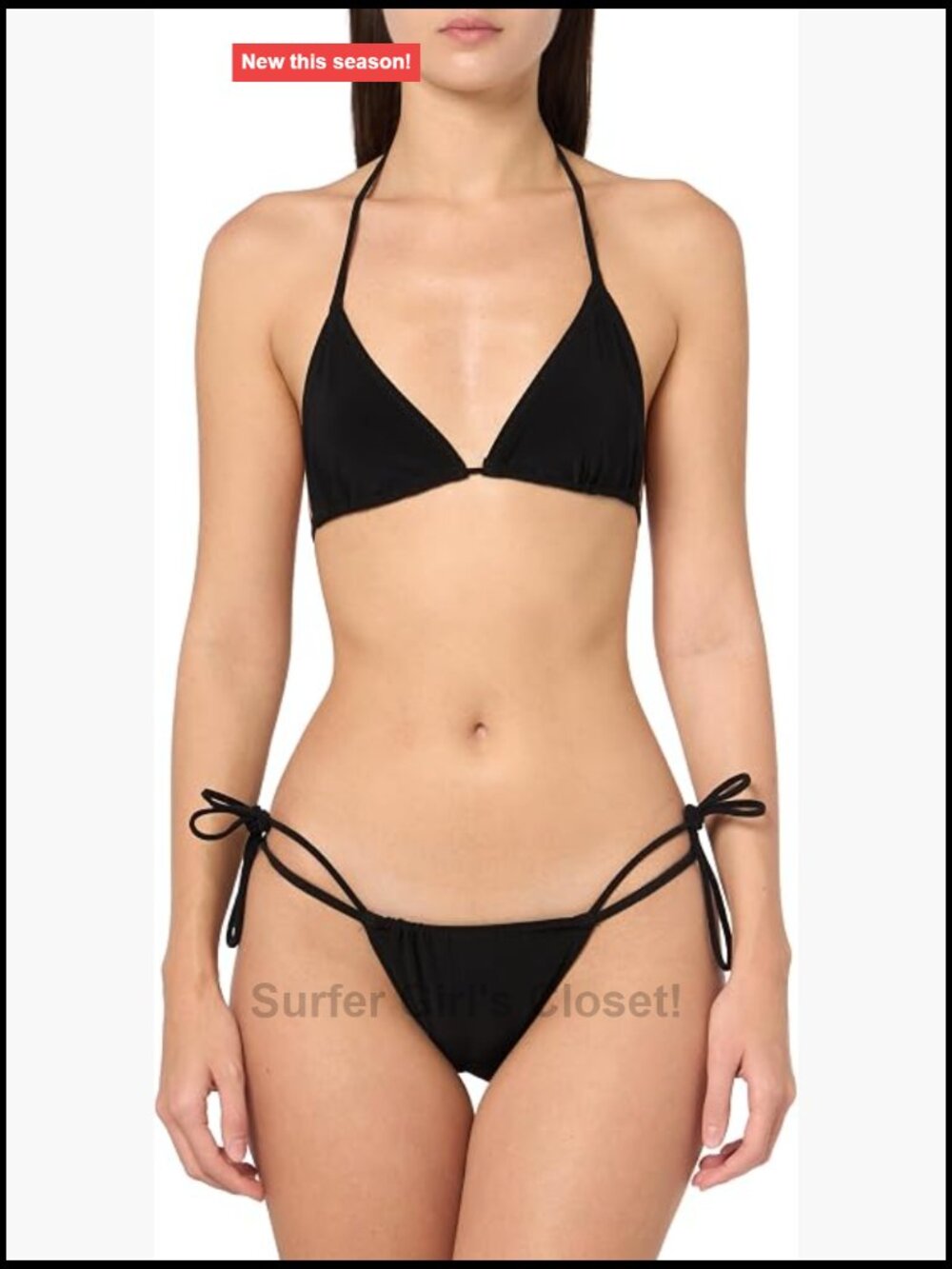 Criss Cross Bikini Set - Triangle Top & High Cut Bottom